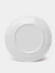 Тарелка фарфоровая обеденная White Label, d=20 см, цвет белый