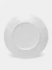 Тарелка фарфоровая обеденная White Label, d=22,5 см, цвет белый