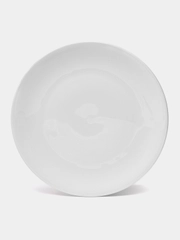 Тарелка фарфоровая обеденная White Label, d=25 см, цвет белый