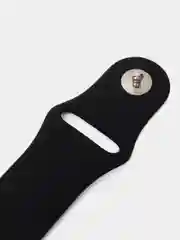 Черный силиконовый ремешок для Apple Watch 3, 4, 5, 6, SE, 7 на 38/42/40/44/45