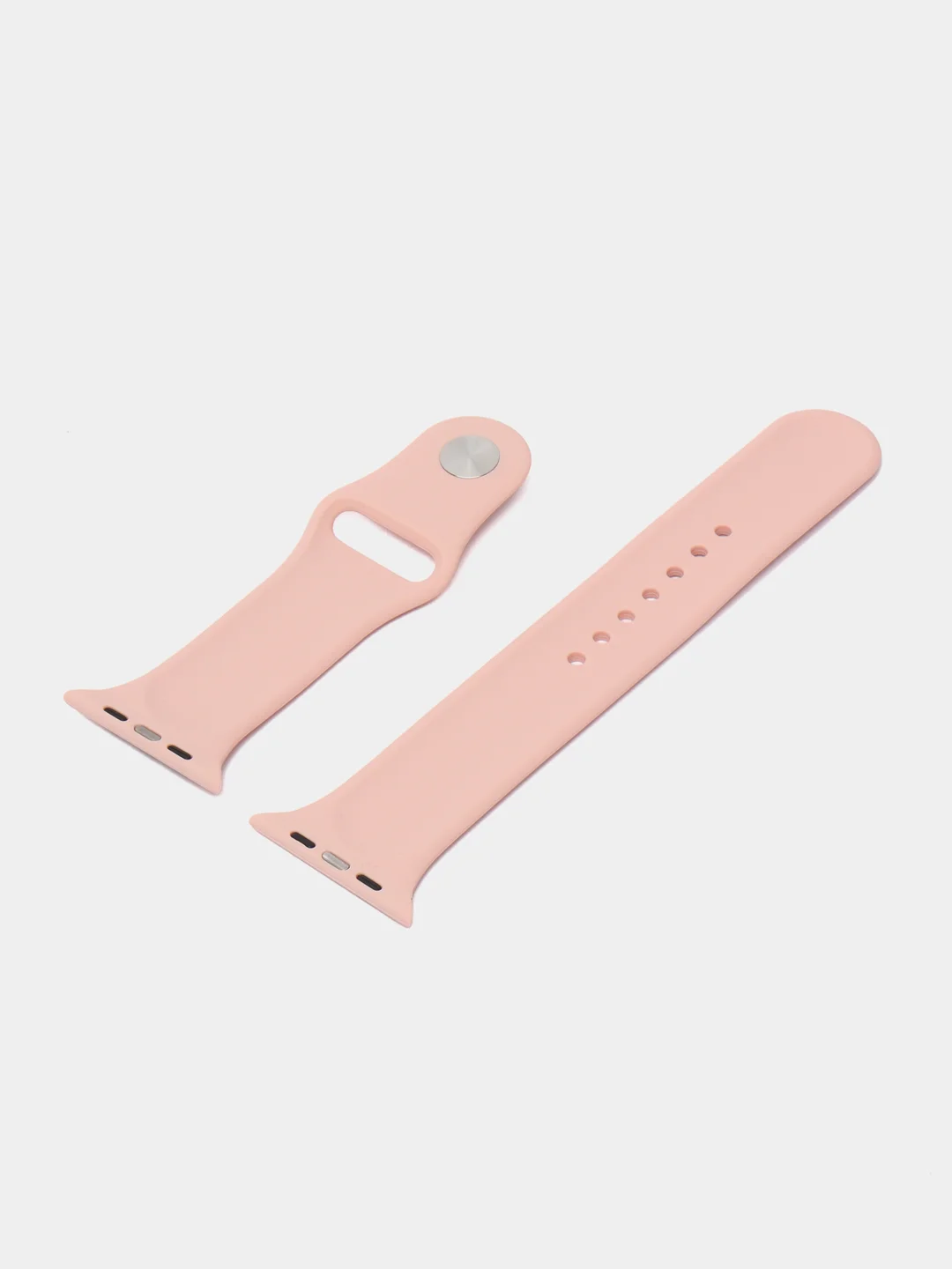 Розовый силиконовый ремешок для Apple Watch 3, 4, 5, 6, SE, 7 на 38/42/40/44/45