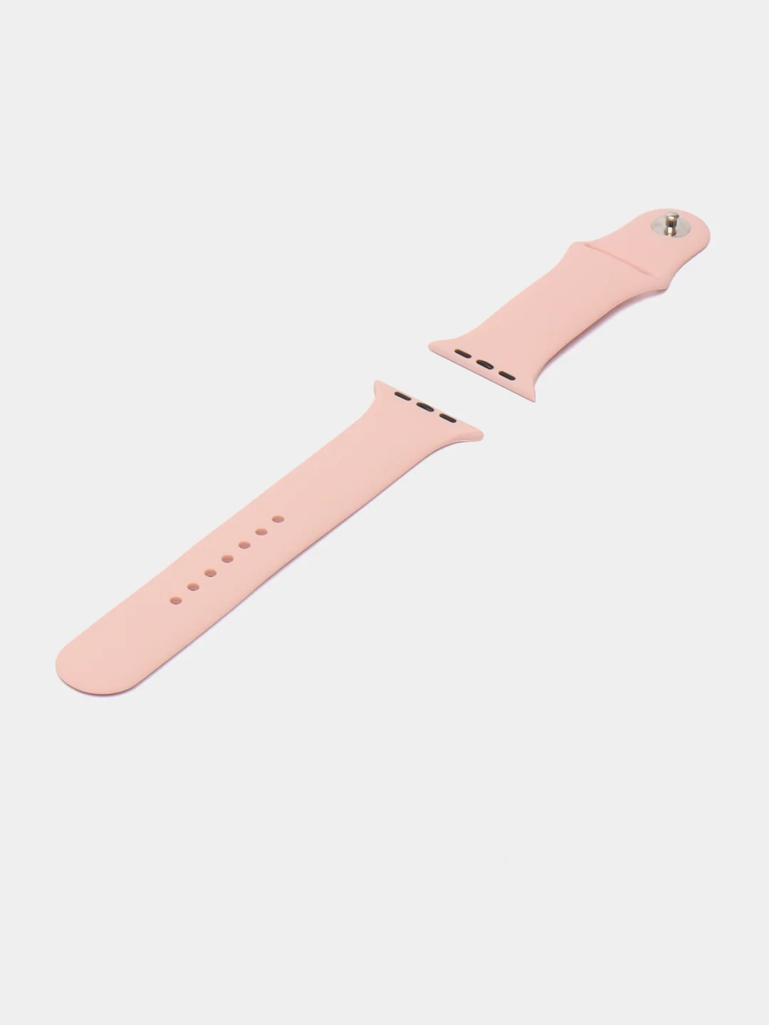 Розовый силиконовый ремешок для Apple Watch 3, 4, 5, 6, SE, 7 на 38/42/40/44/45