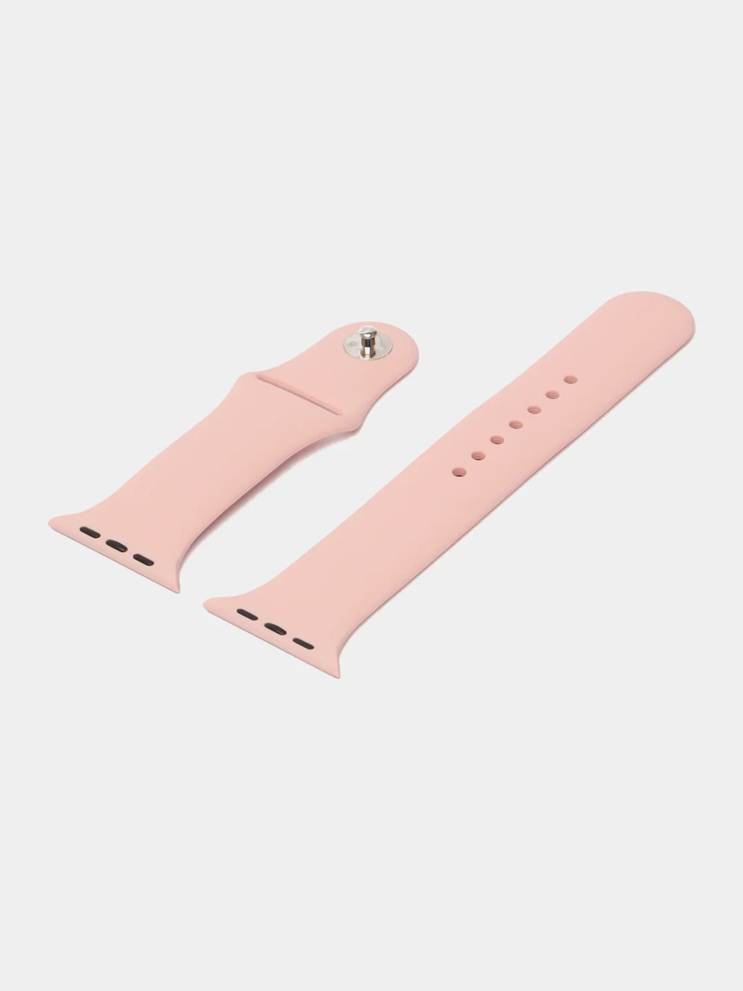 Розовый силиконовый ремешок для Apple Watch 3, 4, 5, 6, SE, 7 на 38/42/40/44/45