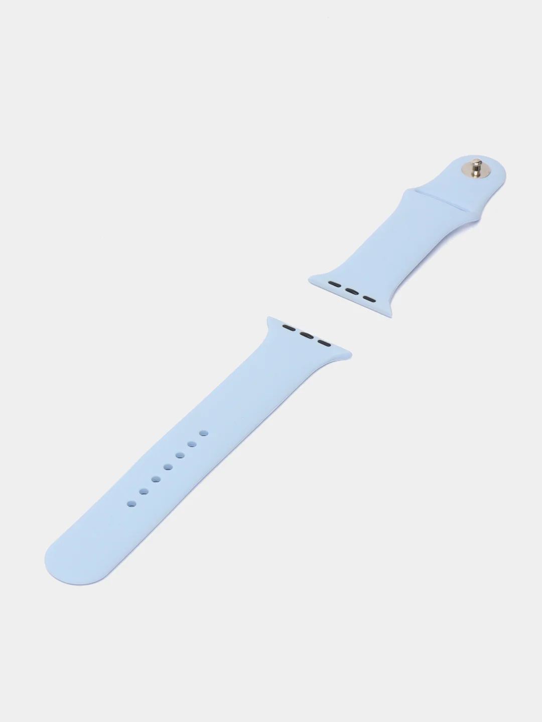 Небесно-голубой силиконовый ремешок для Apple Watch 3, 4, 5, 6, SE, 7 на 38/42/40/44/45
