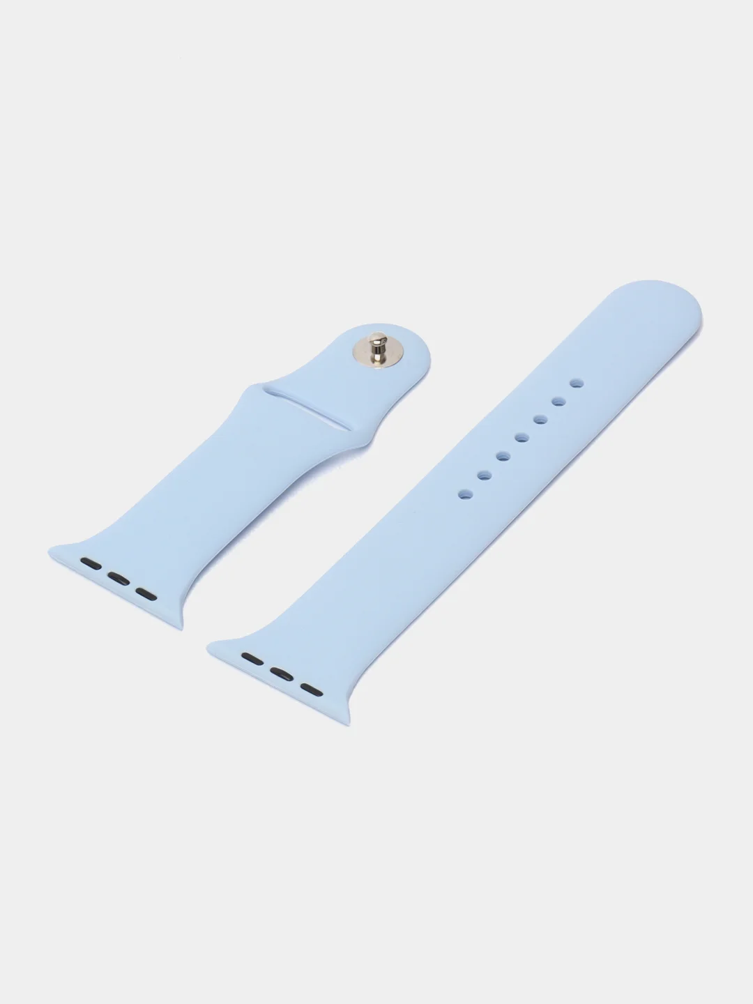 Небесно-голубой силиконовый ремешок для Apple Watch 3, 4, 5, 6, SE, 7 на 38/42/40/44/45