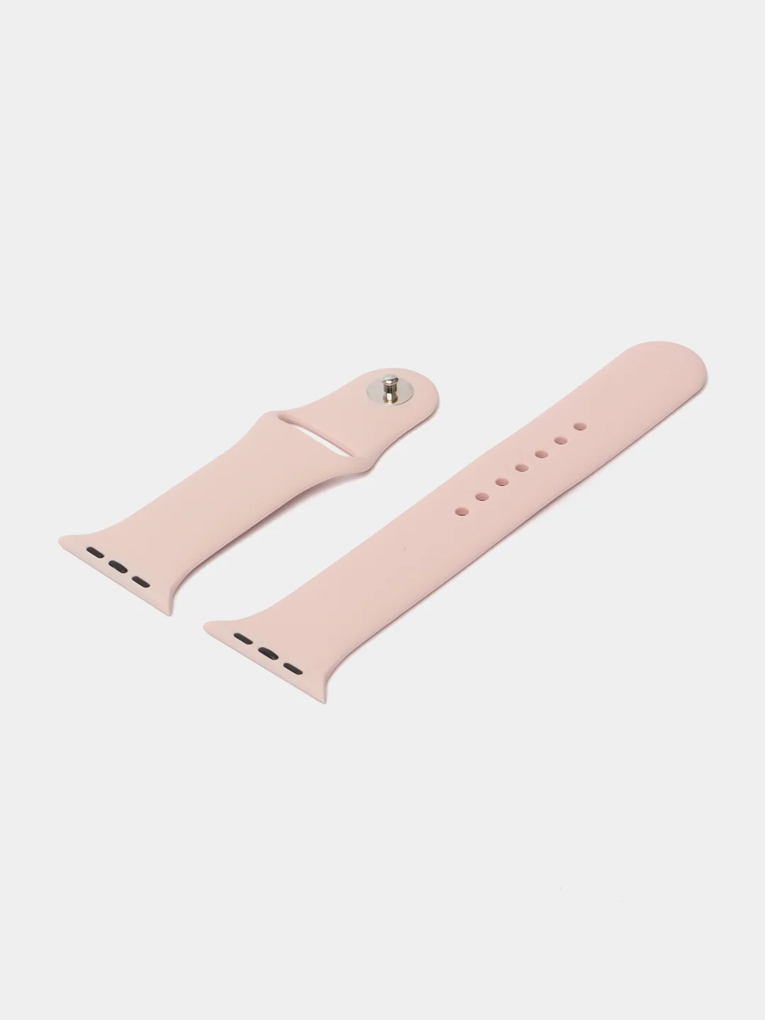 Пудровый силиконовый ремешок для Apple Watch 3, 4, 5, 6, SE, 7 на 38/42/40/44/45
