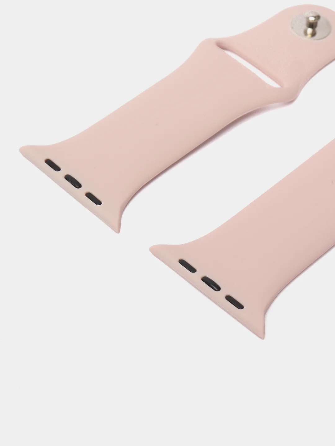 Пудровый силиконовый ремешок для Apple Watch 3, 4, 5, 6, SE, 7 на 38/42/40/44/45