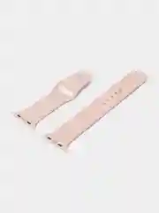 Пудровый силиконовый ремешок для Apple Watch 3, 4, 5, 6, SE, 7 на 38/42/40/44/45