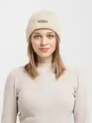 Белый шапка шерстяная унисекс
