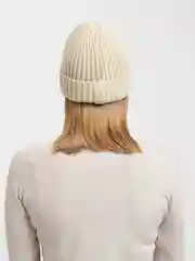 Белый шапка шерстяная унисекс