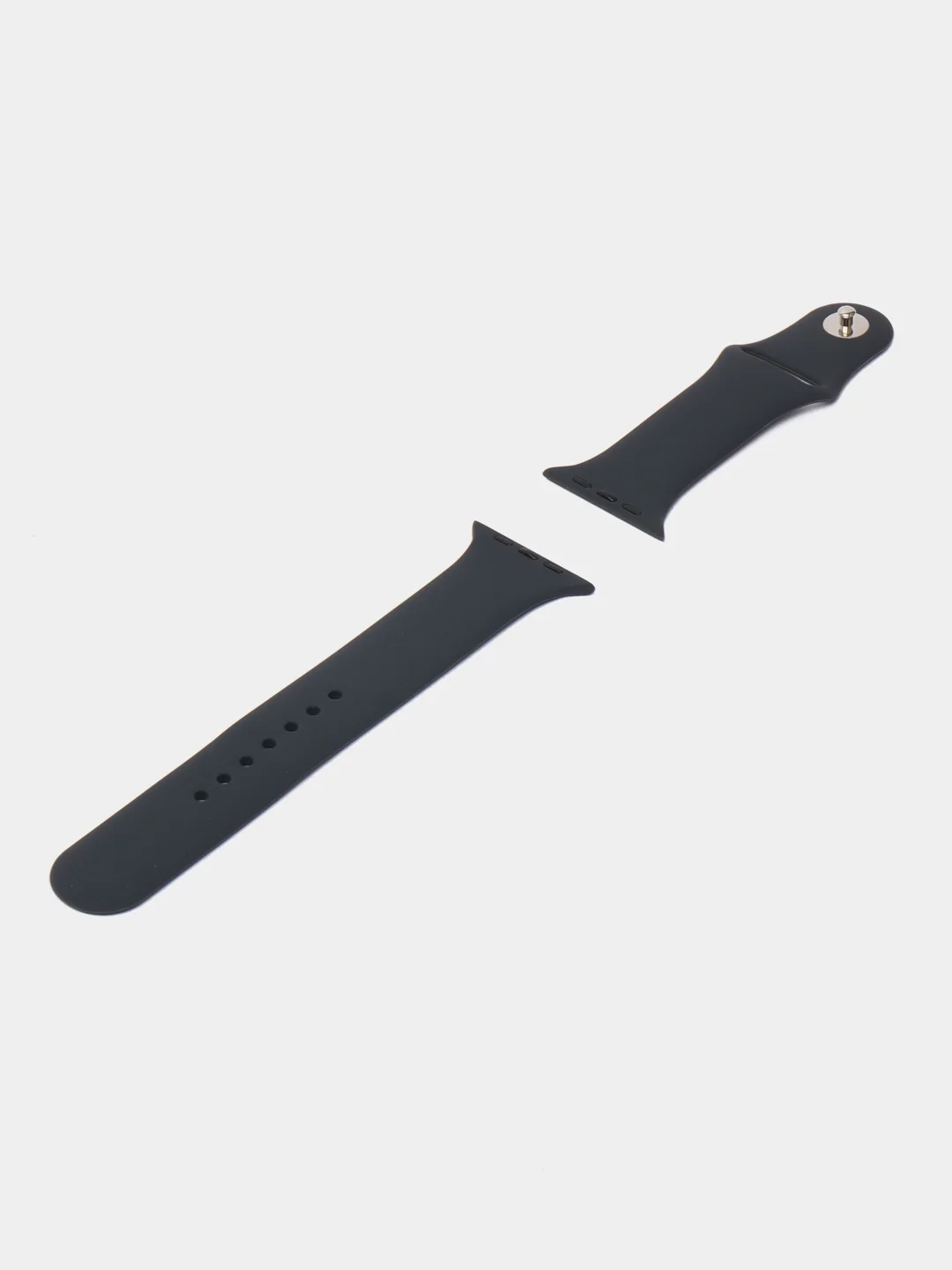 Синий меланж силиконовый ремешок для Apple Watch 3, 4, 5, 6, SE, 7 на 38/42/40/44/45