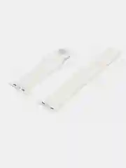 Белый силиконовый ремешок для Apple Watch 3, 4, 5, 6, SE, 7 на 38/42/40/44/45