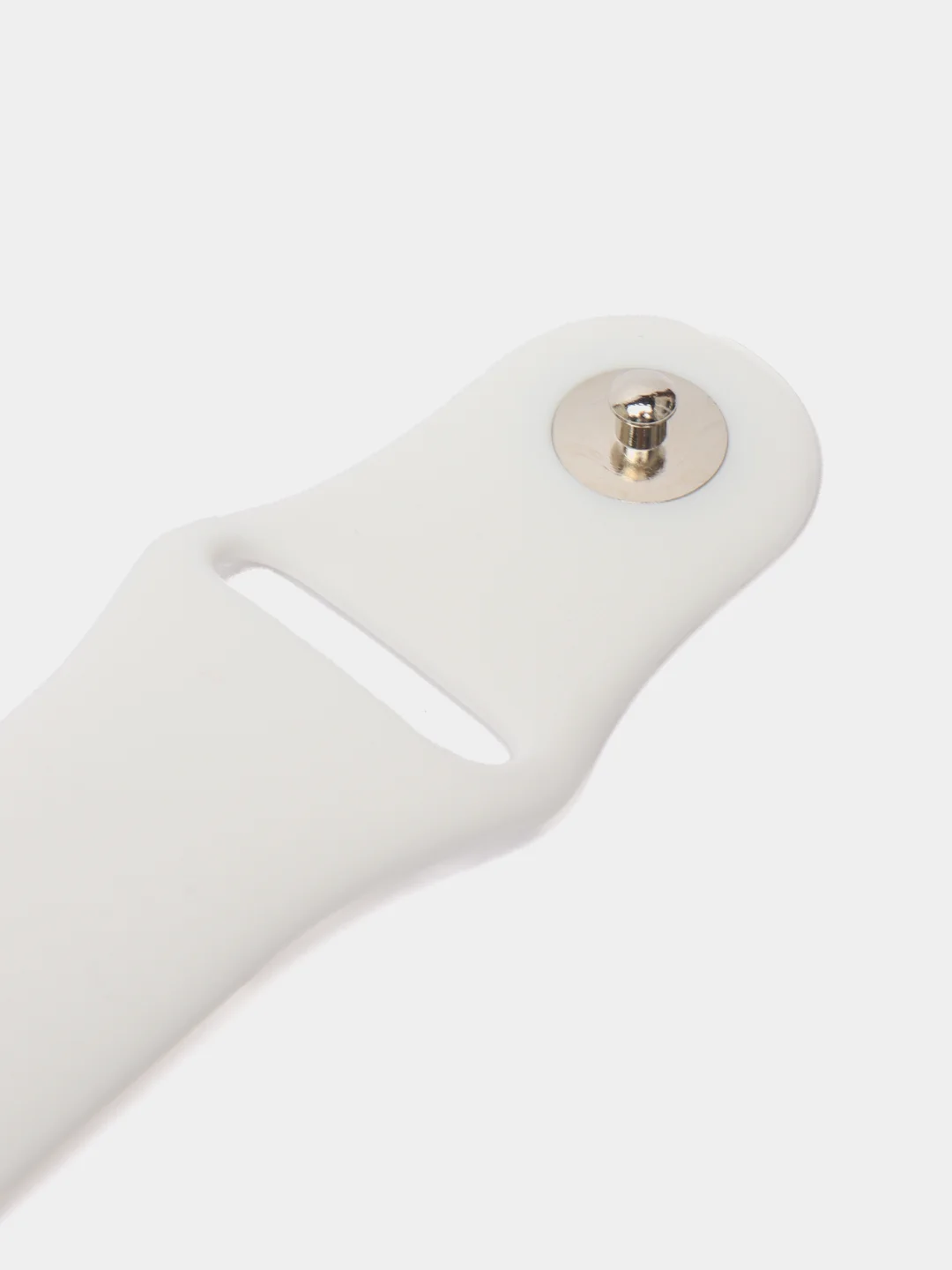 Белый силиконовый ремешок для Apple Watch 3, 4, 5, 6, SE, 7 на 38/42/40/44/45