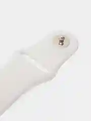 Белый силиконовый ремешок для Apple Watch 3, 4, 5, 6, SE, 7 на 38/42/40/44/45