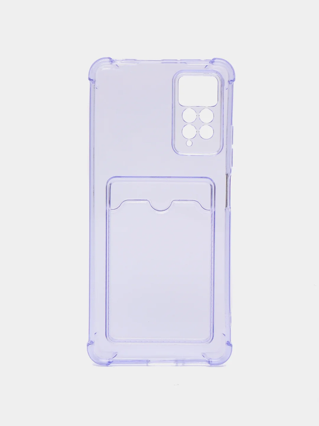 Фиолетовый чехол для Xiaomi Redmi 9С/9Т/10/10C/Note 8/9 Pro/9S/10/10s/11/11s, c карманом для карт
