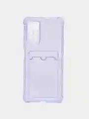 Фиолетовый чехол для Xiaomi Redmi 9С/9Т/10/10C/Note 8/9 Pro/9S/10/10s/11/11s, c карманом для карт