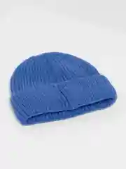 Индиго теплая женская шапка с принтом мишки