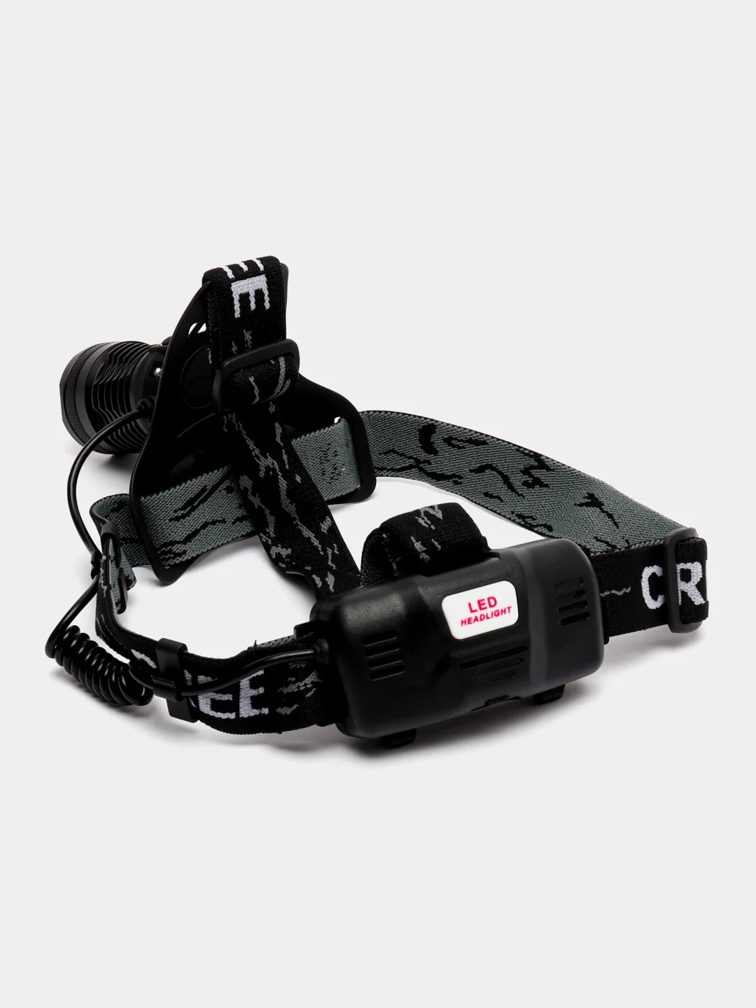 Фонарь налобный аккумуляторный, 10 Вт, 2 х 1200 мАч, USB, P50, COB, zoom