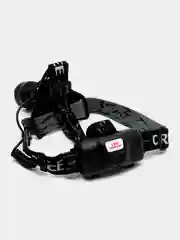 Фонарь налобный аккумуляторный, 10 Вт, 2 х 1200 мАч, USB, P50, COB, zoom