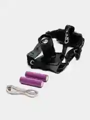 Фонарь налобный аккумуляторный, 10 Вт, 2 х 1200 мАч, USB, P50, COB, zoom