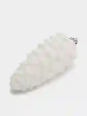Украшение ёлочное "Шишка", 3 шт, 12 х 4,5 см, белый