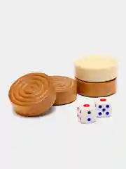 Шашки "Тронк" 30 х 30 см , шашки d-2.7 см