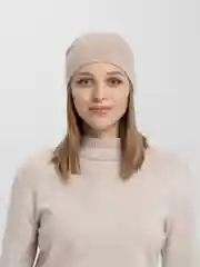 Пудровый шапка женская