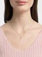 Цепочка с крестиком, серебряного цвета