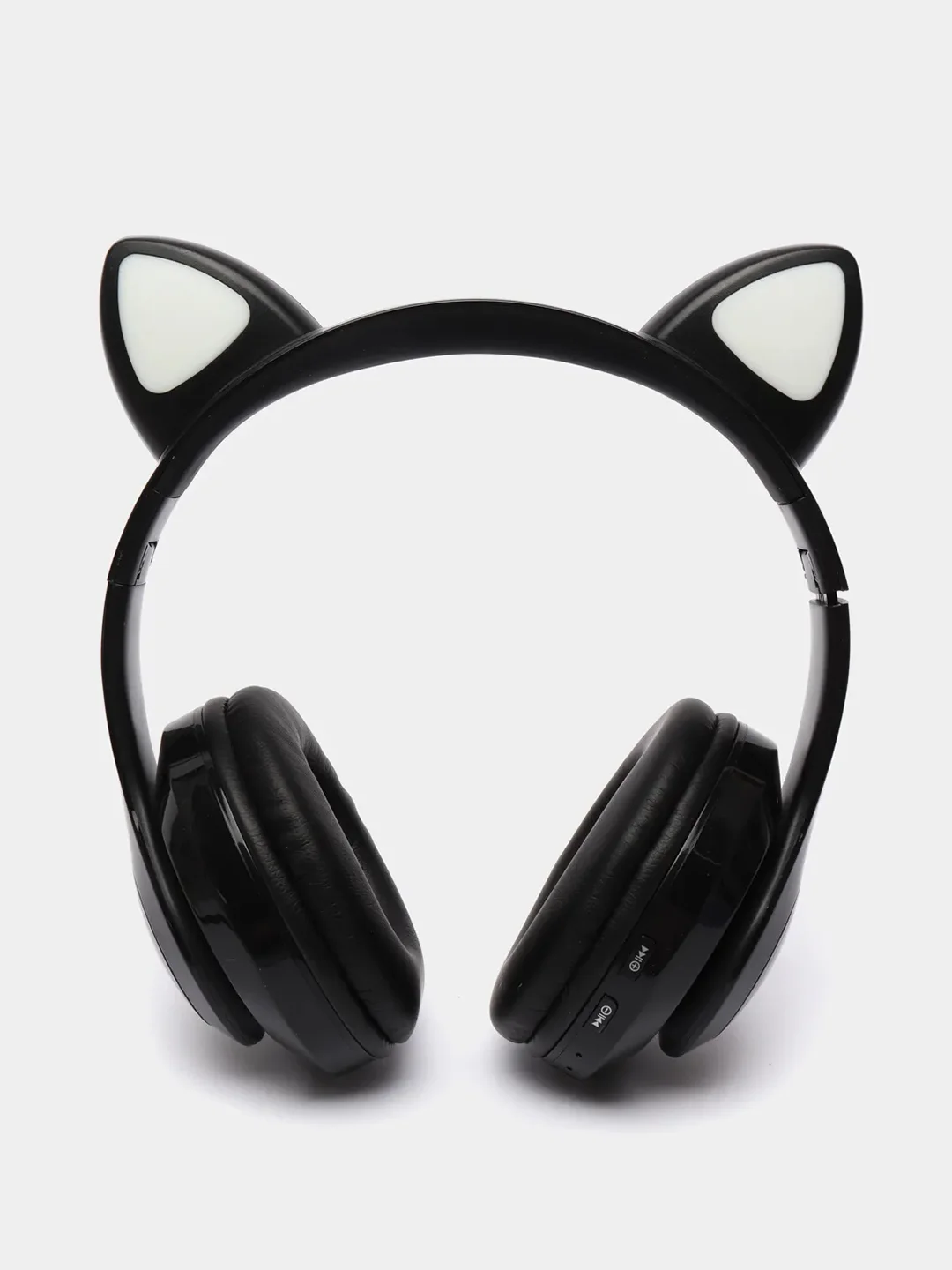 Черный беспроводные Bluetooth наушники с кошачьими светящимися ушками, Cat Ear VZV-23M