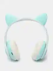 Зеленый беспроводные Bluetooth наушники с кошачьими светящимися ушками, Cat Ear VZV-23M