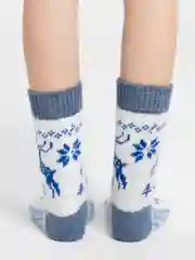 Белый женские шерстяные носки
