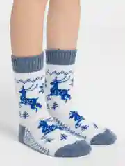 Белый женские шерстяные носки