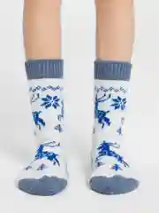 Белый женские шерстяные носки