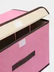 Пастельно-коралловый короб-кофр для хранения вещей, складной, 38 х 24 х 24 см