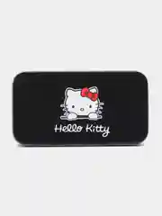 Черный набор кистей для макияжа Hello Kitty, в металлической коробке, 7 штук