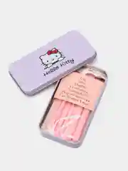 Лавандовый набор кистей для макияжа Hello Kitty, в металлической коробке, 7 штук