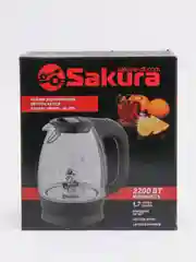 Черный чайник электрический Sakura SA-2715BK, 1850-2200 Вт