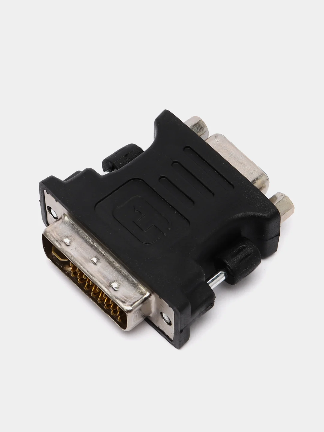 Черный переходник DVI i VGA 24+5