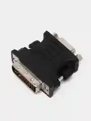 Черный переходник DVI i VGA 24+5