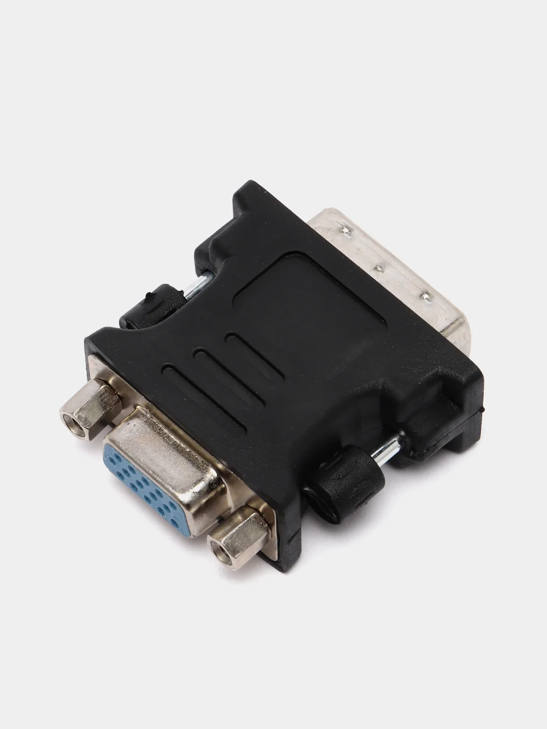 Черный переходник DVI i VGA 24+5