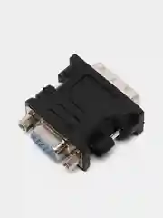 Черный переходник DVI i VGA 24+5