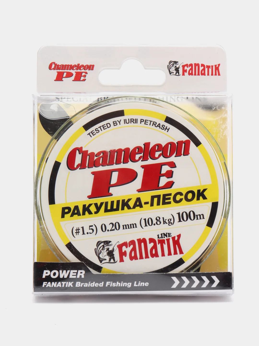 Шнур FANATIK Chameleon PE X4 100 м. (#10,8) 0,20мм. РАКУШКА-ПЕСОК