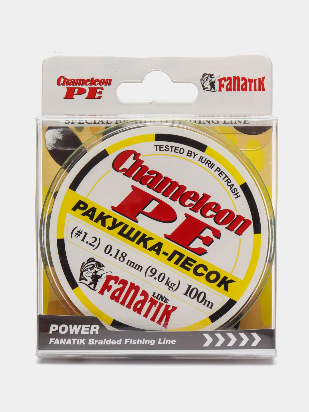Шнур FANATIK Chameleon PE X4 100 м. (#1,2) 0,18мм. РАКУШКА-ПЕСОК