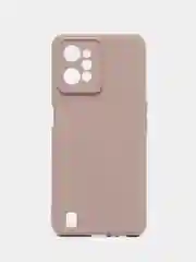 Бежевый меланж чехол Silicone Cover для Realme C31 / Реалми С30 силиконовый