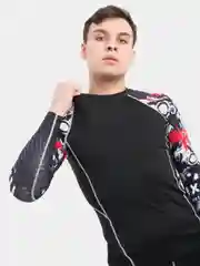 Красный спортивный костюм мужской: рашгард и тайтсы