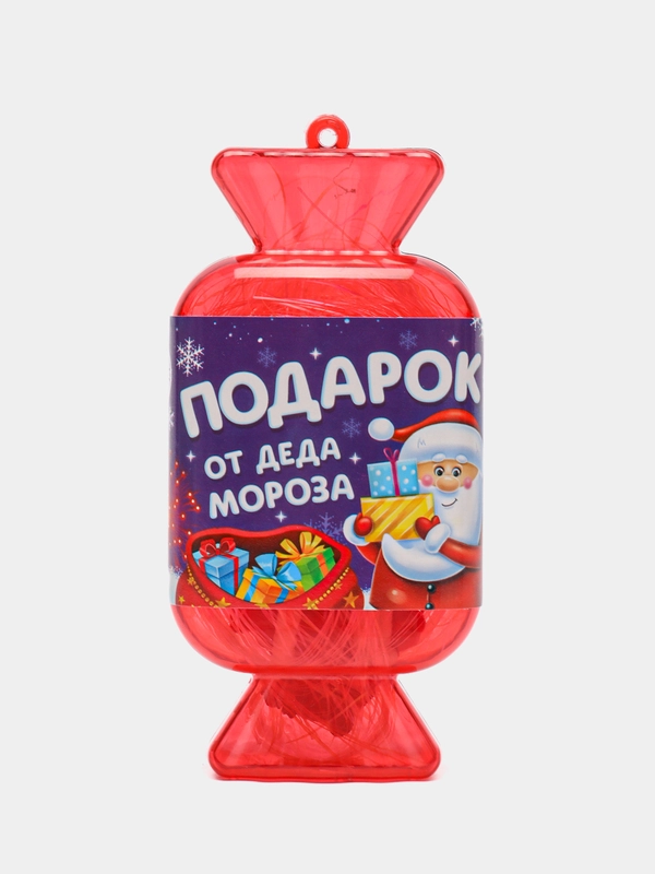 Игрушка-конфетка "Подарок от Деда Мороза": заколка и фигурка