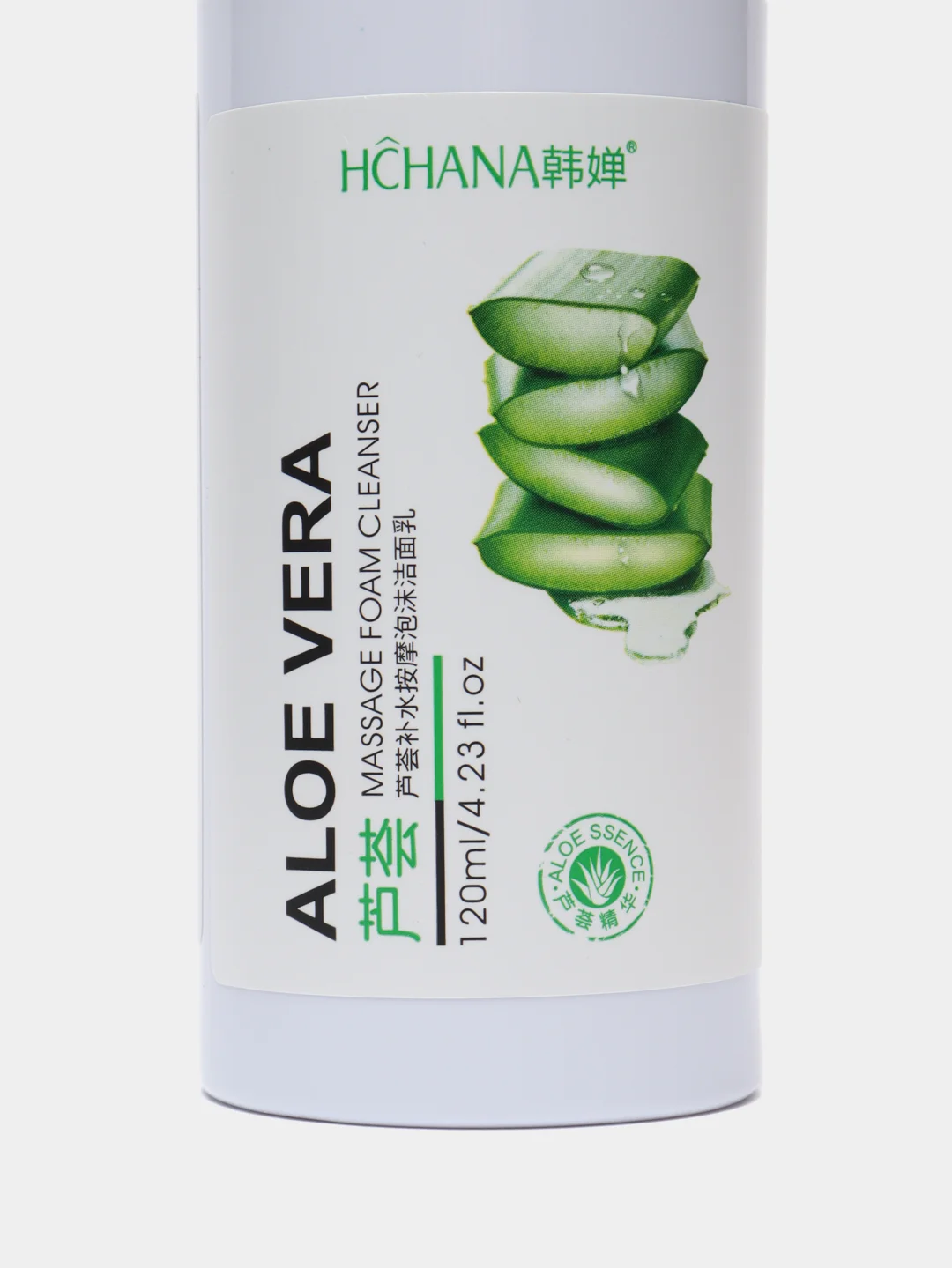 Мусс-пенка для умывания массажная Aloe Vera, с щеточкой, 120 мл