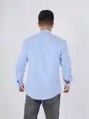 Белый мужская рубашка. 3 цвета: белый, голубый, черный