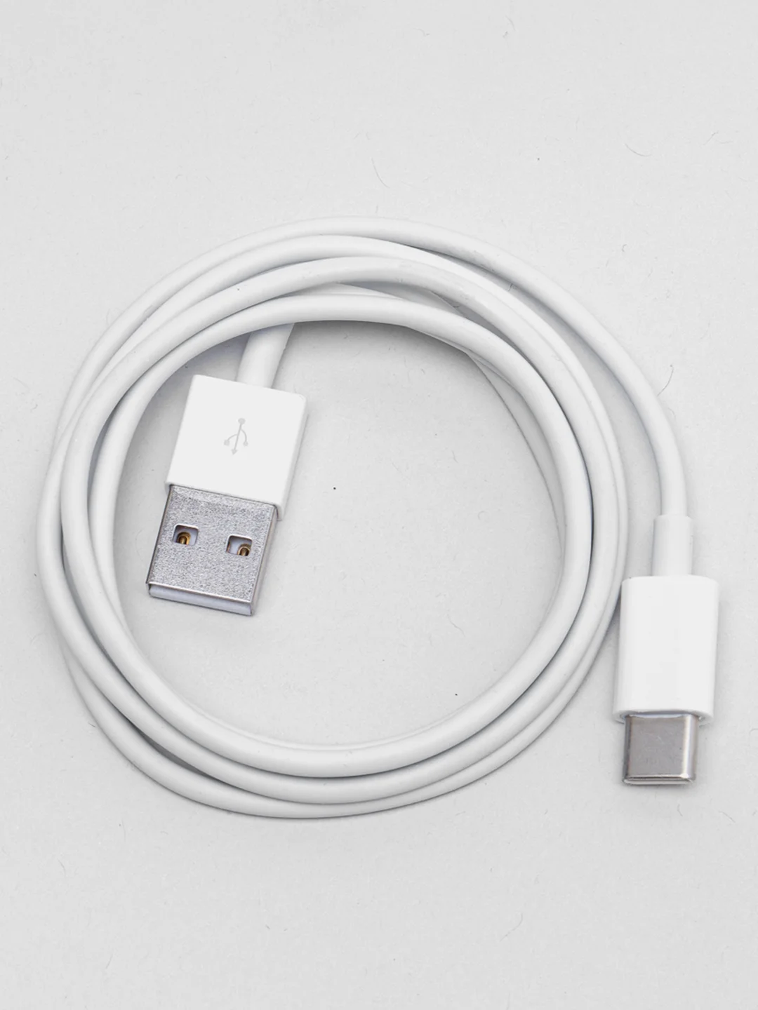 Кабель для зарядки Type-C (белый) в упаковке / провод 1м / тайп си / зарядка для телефона