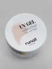 Гель для наращивания ногтей RUNAIL, камуфлирующий УФ - гель для маникюра, полигель 15 мл